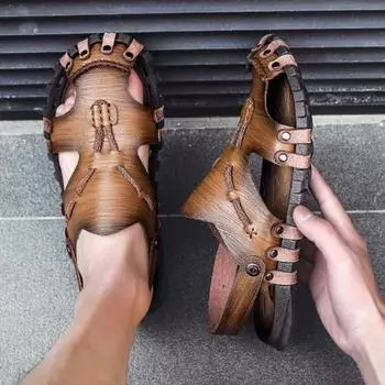 Fashion Shoes for Men Beach Soft Man Sandals Summer 2024 Luxury Designer Comfortable Stylish Wholesale Expensives New Fashion Descount H 38