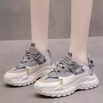 fashion Shoes for Women 2024 Fashion Daily Lightweight Casual Shoes Comfortable Soft Bottom Sneakers Women Platform Shoes Zapatos Mujer 36