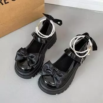 Модная обувь Туфли в стиле Лолиты Женские туфли на каблуках Платформа Туфли Мэри Джейн Звезда Пряжка Ремешок Туфли Мэри Джейн Женские Кроссовки Для Девочек Заклепки Повседневные Туфли Kawaii 35 бежевый