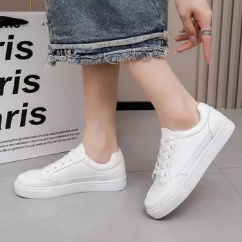 Модная обувь Новые женские кроссовки весна осень мода белые дышащие вышитые цветы на шнуровке повседневные кроссовки Zapatos De Mujer 35 белый