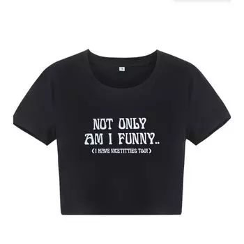 Fashion Short T-shirt Tops Women s Top Tee Shirt Women Black S