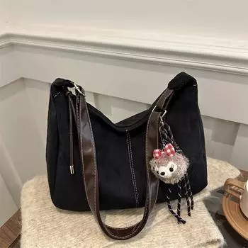 Fashion shoulder bag 2025 winter new versatile retro women tote bag