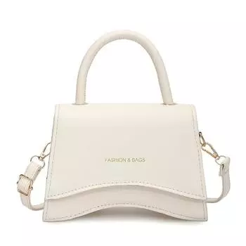 Fashion Shoulder Crossbody Bag With Magnetic Button And Letter Print Design