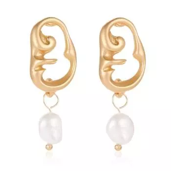 Fashion Simple Temperament Ladies Earrings Hollow Face Creative Ethnic Style Earrings ARI