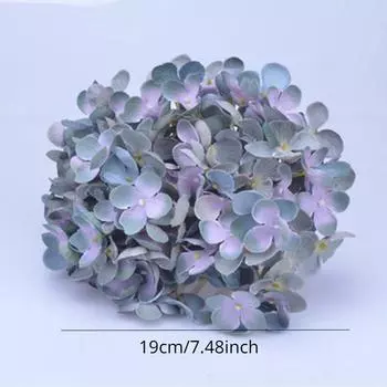 Fashion Simulation Round Broken Hydrangea Flower Head DIY Wedding Hydrangea Flower Head Artificial Flower Decoration Flower розовый