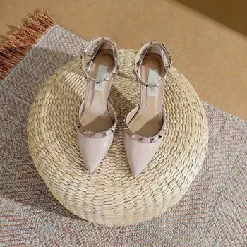 Fashion single shoes women s spring 2025 new thin heels pointed sexy High heels super high heels solid color 34