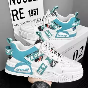 Fashion Skateboard Mens Shoes Summer Sneakers Leather Casual Fashion Outdoor Running Sports Hiking Tennis Platform Designer Luxury 39 хаки