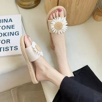 Fashion Slides on Beach Women s Slippers and Ladies Sandals Shoes Home Open Toe Flat House Summer 2024 Clappers Non Slip Vip Eva W Y Pvc 36