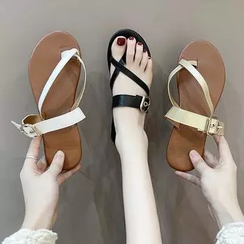 fashion Slippers Shoes for Women Summer Flat Casual Chanclas Zapatos Mujer Claquette Femme Slides Sapatos Femininos Pantuflas De Mujer 35