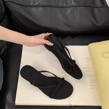 Fashion slope heel toe slippers women s shoes wear summer new casual silver light mouth sandals 35