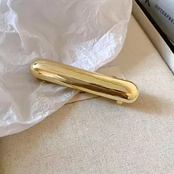 Fashion Smooth Metal Chunky Long Hair Clip Dome Ponytail Hair Cuff Horsetail Retainer Hair Jewelry Accessories for Women