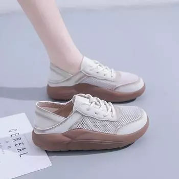 Fashion Sneakers for Women 2024 New Breathable Running Shoes Ladies Comfort Casual Sports Trainers Footwear Athletic Tennis Shoe 35 зелёный