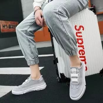 Fashion Sneakers Male Summer Men s Vulcanize Shoes New In Canvas Cheap Clearance Korean Style Autumn Social Size 45 Common Promotion 40 39