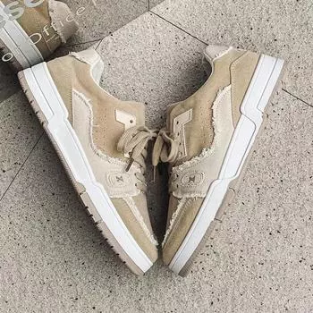 Fashion Sneakers Men 2024 Spring Autumn New Men s Shoes Fashion Student Casual Shoes Men s Sports Shoes Man Shoe Zapatos Casuales 39 бежевый