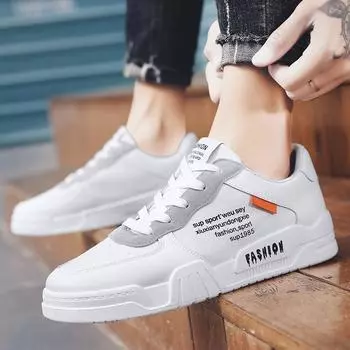 Fashion Sneakers Men Casual Shoes Skateboard Sports Trainers 2024 New Breathable Jogging Shoes Man Walking Flats Tenis Masculino 39 белый