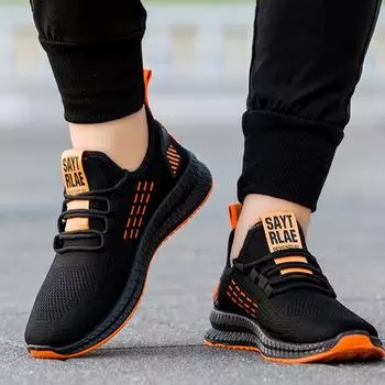 Fashion Sneakers Men Vulcanized Shoes Air Mesh Mens Trainers Lightweight Casual Shoes Men Black Footware Tenis Masculino Summer 6.5