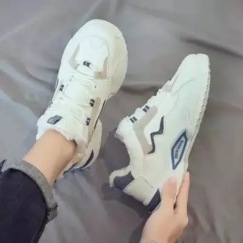 Fashion Snow Sport Boots for Men Platform Winter Sneaker Shoes Man Casual Anti Slip Thick Plush Sale Offer Original Deals Comfortable 39