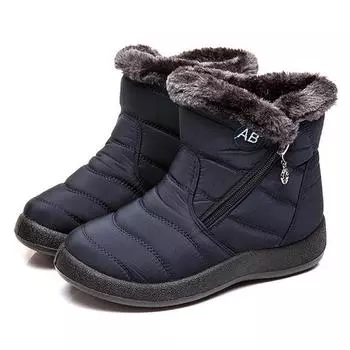 fashion Snow Women Boots Waterproof Boots Female Plush Winter Boots Women Warm Ankle Botas Mujer Winter Shoes Woman Plus Size 35