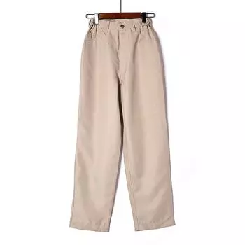 Fashion Solid Color Spring/Autumn Summer Loose Thin Casual Pants Apricot color 9