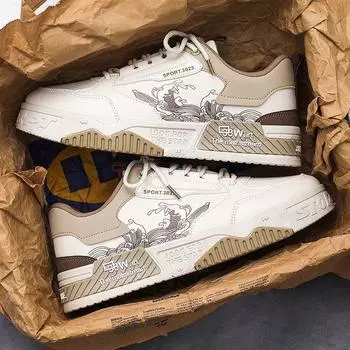 Fashion Spring and Autumn 2024 New Men s Fashion Trend Sports Board Shoes Increase Wear Resistance Running Shoes Men s Vulcanize Shoes 39