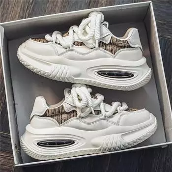 Fashion Spring and Autumn New Special Offer Men s Shoes Thick soled Height Increasing Casual Shoes Youth Morning Running Sports Shoes 39