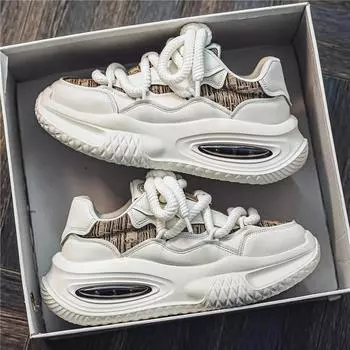 Fashion Spring and Autumn New Special Offer Men s Shoes Thick soled Height Increasing Casual Shoes Youth Morning Running Sports Shoes 39