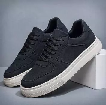 Fashion Spring/Autumn black Green Casual Shoes for Men Casual Sneaker Mens Breathable Outdoor Sneakers Shoes Men Flat Shoes 39 хаки