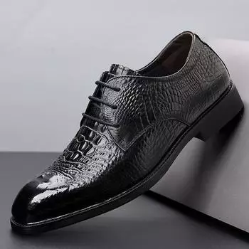 Fashion Spring Autumn Cow Leather Wedding Shoes for Men New Soft-soled Men s Designer Luxury Shoes Fashion British Man Dress Shoe 38