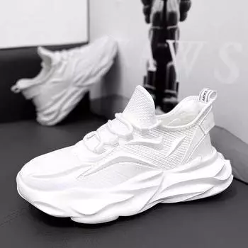 Fashion Spring Autumn Fashion Platform Net Surface Increase Outdoor Men s Sneakers Designer New Soft Sole Casual Comfortable Men Shoes 39