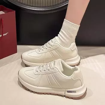 Модные весенне-осенние кожаные кроссовки на платформе для женщин, новые дизайнерские женские туфли Forrest, модная повседневная обувь класса люкс для женщин 35