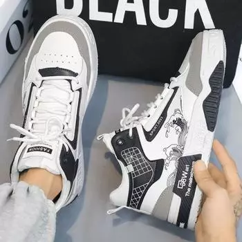 Fashion Spring Autumn Men s Boots White Lace Up Male Shoes Trendy 2025 High Quality New Cheap Y2k Footwear Low Price Casual Comfortable 39