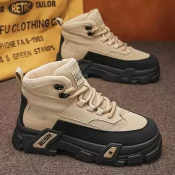 Fashion Spring Autumn New High Quality Men s Shoes Handsome Fashionable Trendy Casual Shoes High Lift Thick soled Running Sports Shoes 39