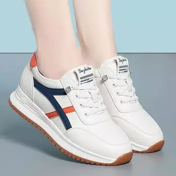 fashion Spring Autumn Winter Women New Surface Sports Shoes Fashion Comfort All-match Lightweight Casual Running Sneakers Breathable 35(Foot22.5cm)