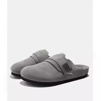 fashion Spring/Autumn Women s Slippers Outdoor Closed Toe Flat Shoes for Women Slip on Platform Modren Flats Anti-slip Fashion Slides 35 темно серый