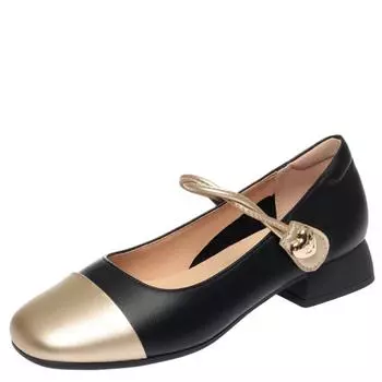 Fashion Square Toe Fashion Women s Pumps 2024 New Leather Shoes High Quality Mary Jane Shoes Comfortable Shallow Ladies Single Shoes 35 бежевый