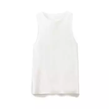 Fashion Style 2024 Spring/Summer New Arrival Women s Slim Looking Easiest for Match Stylish Niche Style Sleeveless Vest Tops 3644161 White M