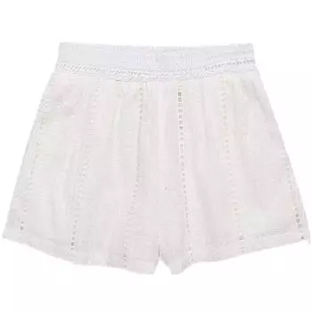 Fashion Style 2024 Summer New Women s Clothing All-Matching Hollow Embroider High Waist Casual Shorts 8741229 250 White XS