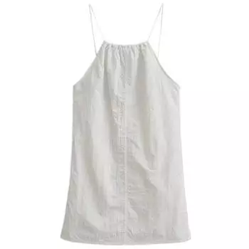 Fashion Style New Arrival Fashion Trendy Women s Sling All-Match White Nylon Short Dress 2989213 250 White M