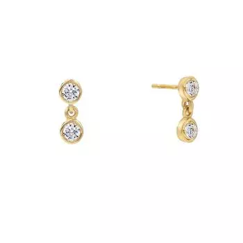 Fashion Style S925 Sterling Silver Tufted Geometric Diamond Tassel Multi-Diamond Earrings Earrings Stud Earrings 925 Silver