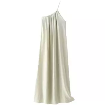 Fashion Style Summer New Women s Clothing Stylish Asymmetric Loose Midi Skirt Dress 0264067 712 Picture color S