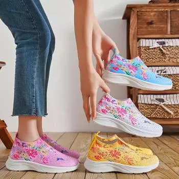 Fashion Summer 2024 New Women s Fashion Trend Lazy Shoes Water Diamond Casual Breathable Shoes Women s Sports Shoes 36