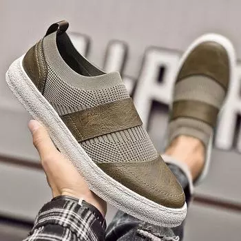 Fashion Summer Breathable Casual Men Shoes Business Mesh Shoes Ultra-light Mens Summer Sneakers Hot Sale Casual Flats Non-Slip Moccasins 37 чёрный