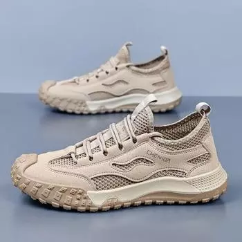 Fashion Summer Breathable Hollow Out Mesh Men Hiking Shoes Outdoor Men Sneakers Climbing Shoes Luxury Quality Men Sport Non-Slip Shoes 39