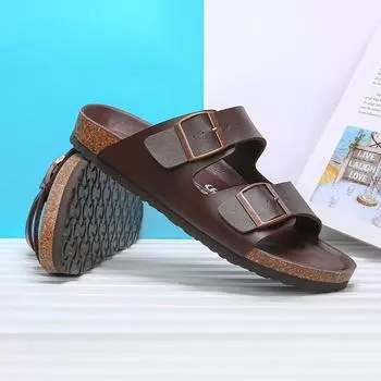 Fashion Summer Hot Selling Anti Slip Waterproof Beach Shoes Comfortable Men s Home Slippers Outdoor Versatile Men s Flat Casual Shoes 35 красный