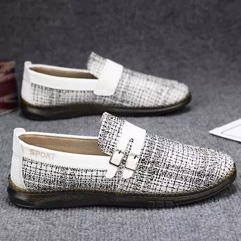 Fashion Summer Luxury Man Casual Shoes 2024 Breathable Casual Loafers For Men Design Flat Shoes Comfortable Men s Slip On Shoes Driving 39