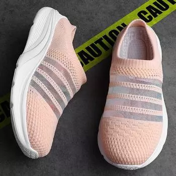 Fashion Summer Slippers Women Platform Sport Sandals Outdoor Casual Flip Flops Wedge Slippers Female Flats Mesh Female Slides 35 розовый
