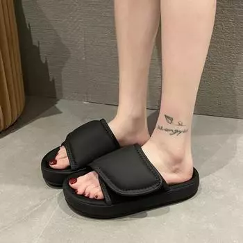 fashion Summer Slippers Women Thick Sole Beach Slides Men Slipper Soft Couple Slippers Comfortable Sandals Ladies Shoe Slides Women 35