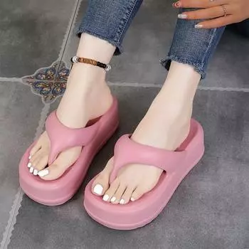 Модная летняя женская обувь 2024 года. Высококачественные однотонные женские тапочки с открытым носком. Модные повседневные женские пляжные тапочки. 36-37 чёрный