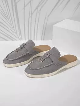 модные летние женские тапочки с круглым носком на плоской подошве для женщин, уличные тапочки, повседневные нескользящие сандалии, модная обувь на платформе 36 бежевый