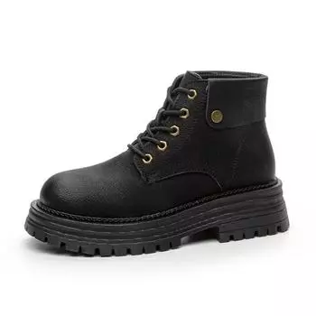 Fashion SyfIyno 2024 New Plus Plush and Thin Styles Boots Women Chunky Boots Ladies Shoes Khaki Yellow Black Boots Women Barefoot Shoes 35